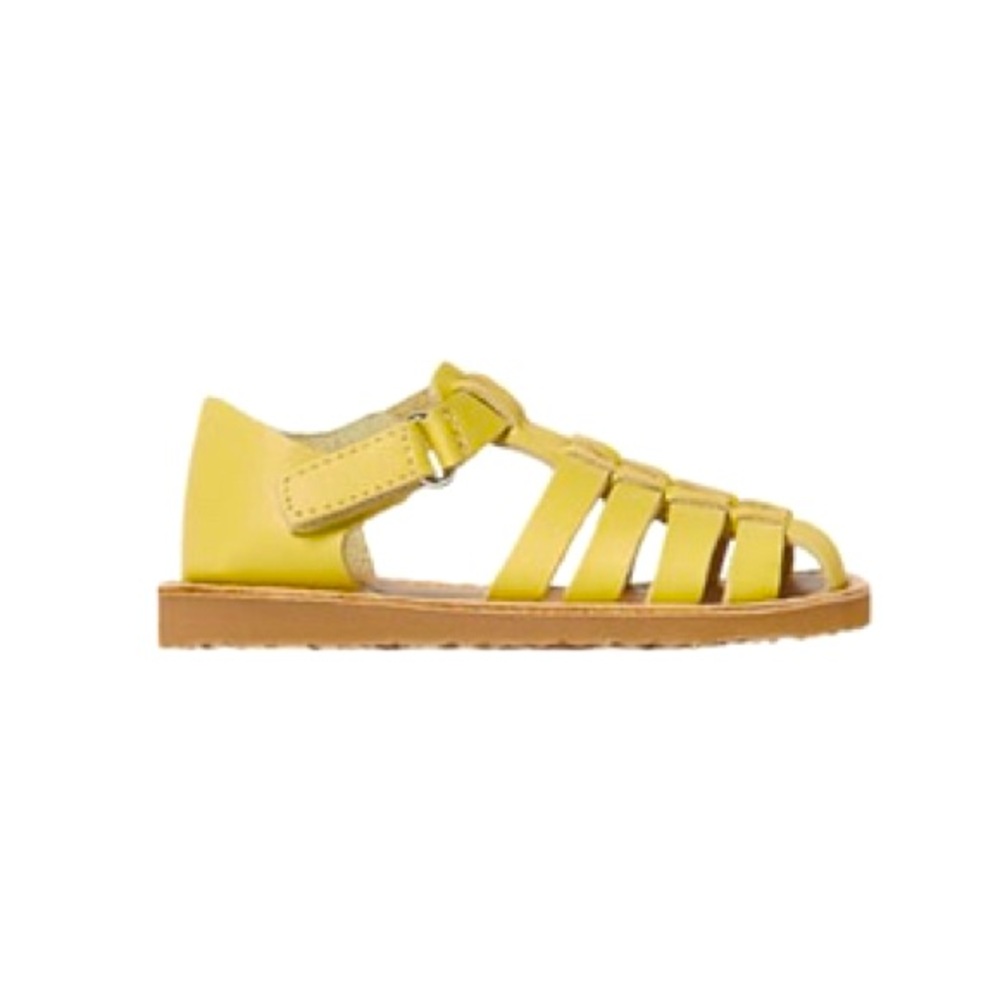 Yellow leather Zara sandals